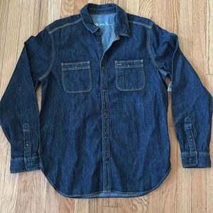 Gap Demin mens button up large nwt